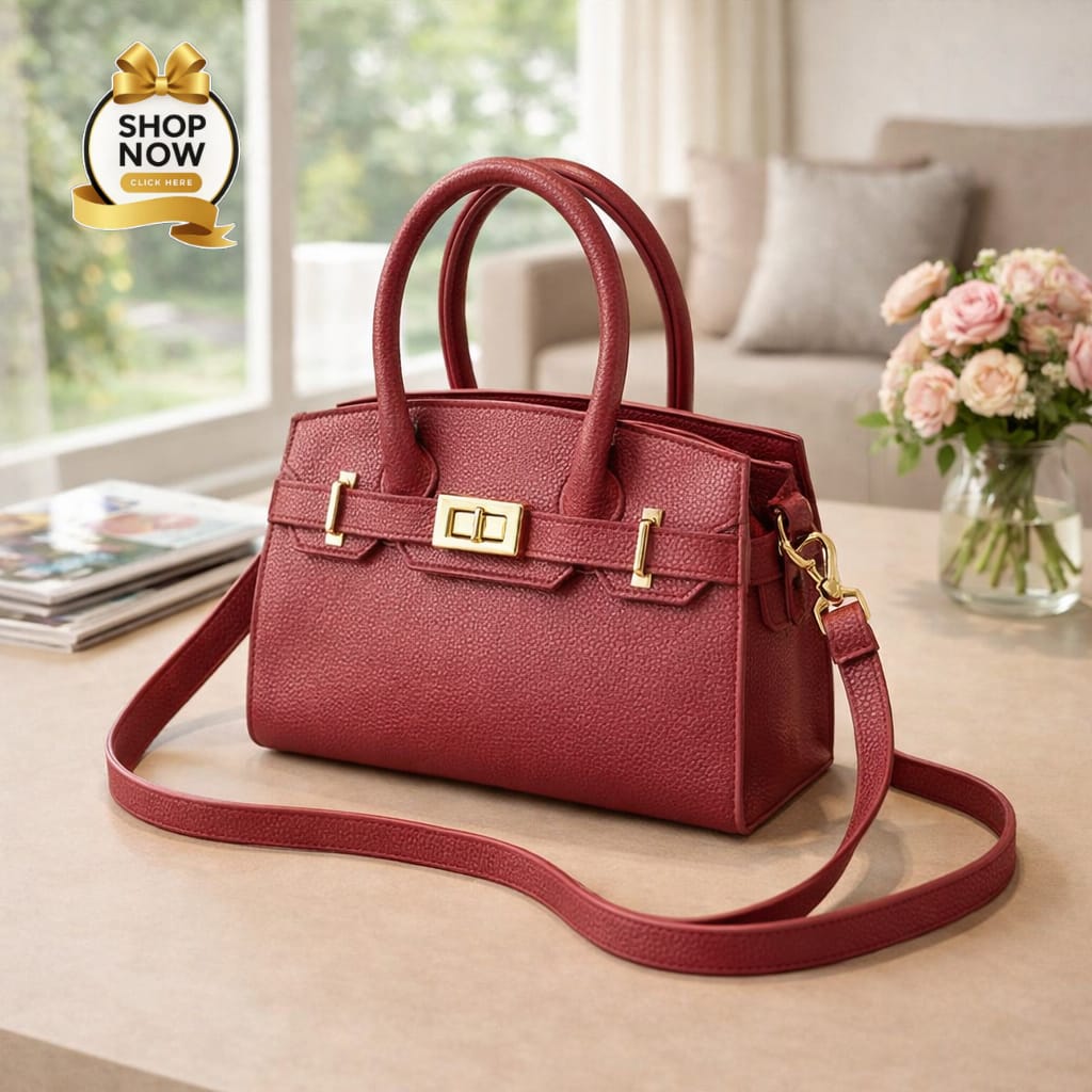 Stylish Shoulder Bag For Girls Premium Fashion Handbag With Belt Elegant Design | Green