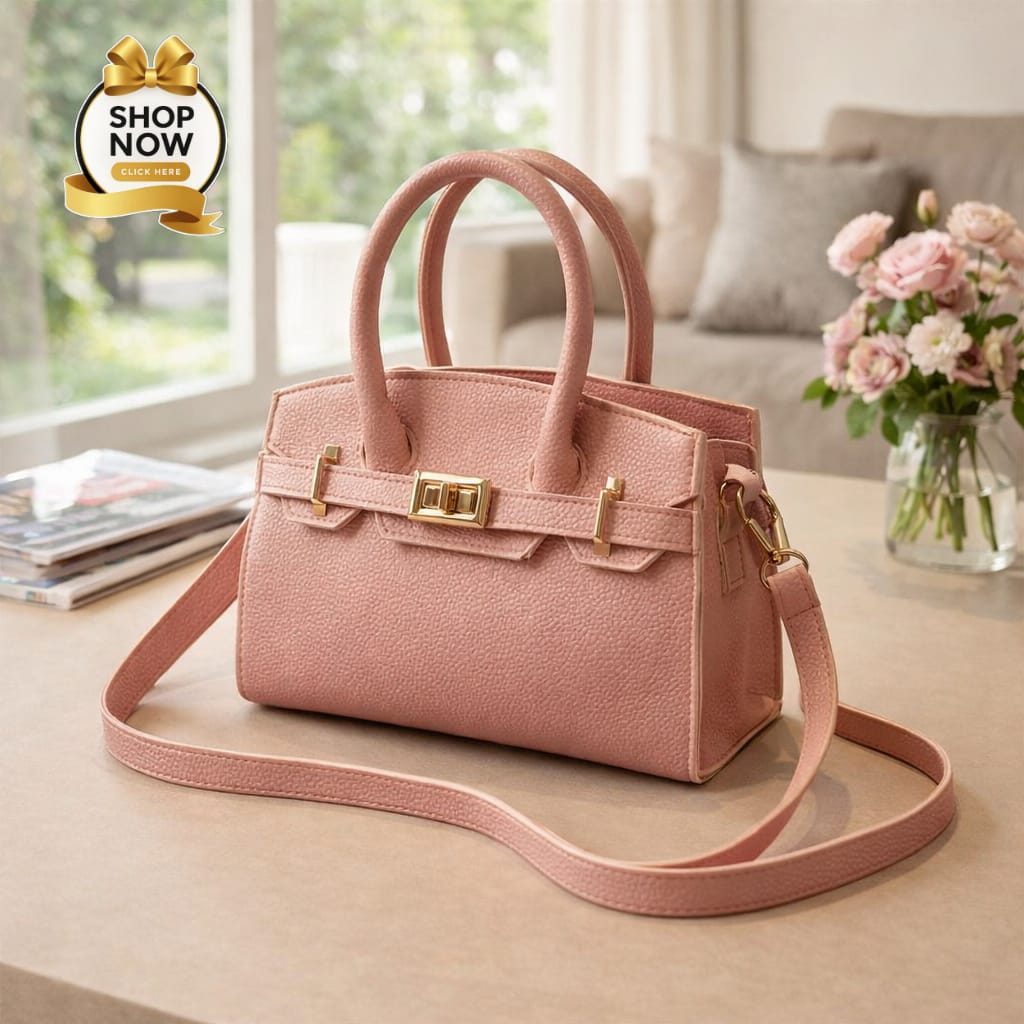 Stylish Shoulder Bag For Girls Premium Fashion Handbag With Belt Elegant Design | Green