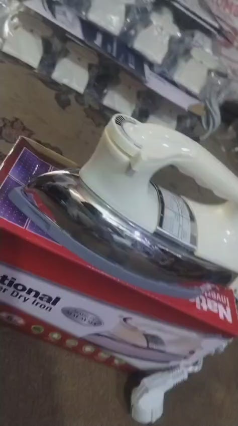 National Inverter Dry Iron 400W | Low Power, Energy Efficient & Solar Compatible Electric Iron